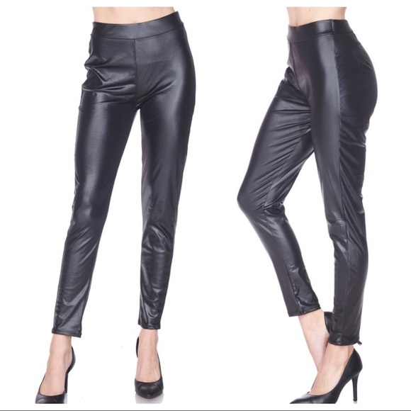 Faux leather slimming amazing fit leggings - Picture 5 of 6